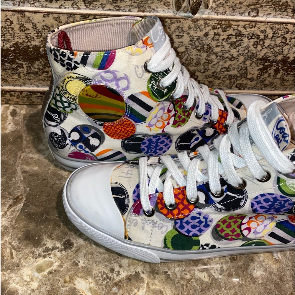 Coach Cardinal High Top Graffiti Sneakers